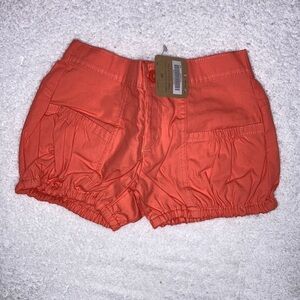 5/$20 NWT crazy 8 orange melon colored bubble shorts 5t 100% cotton